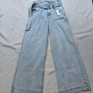 Twelve Ontwelfth Wide Leg High Waisted Jeans w/ Belt Size M